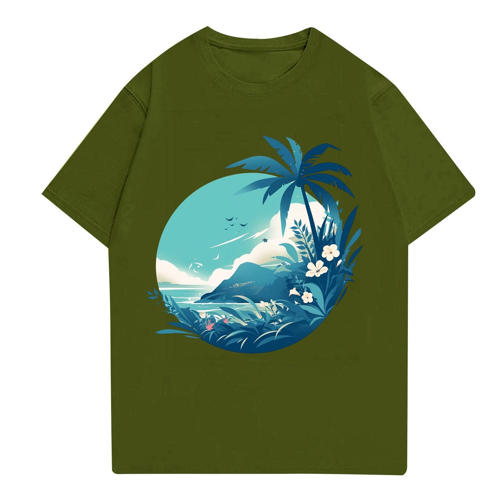 

Мужская рубашка с воротником-стойкой и коротким рукавом, свободная рубашка для отдыха и отдыха, мужская L армия зеленый