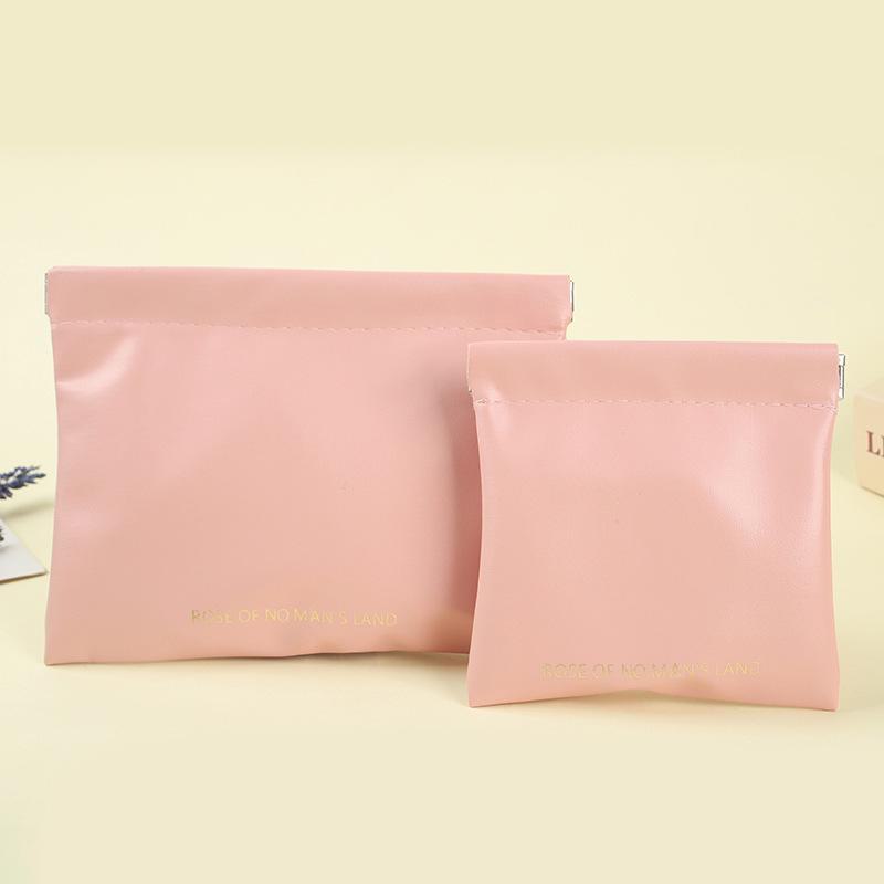 

Автоматически закрывающаяся портативная сумка для хранения наушников и косметики Cherry Blossom Pink. Small size [12*11] вишневый розовый