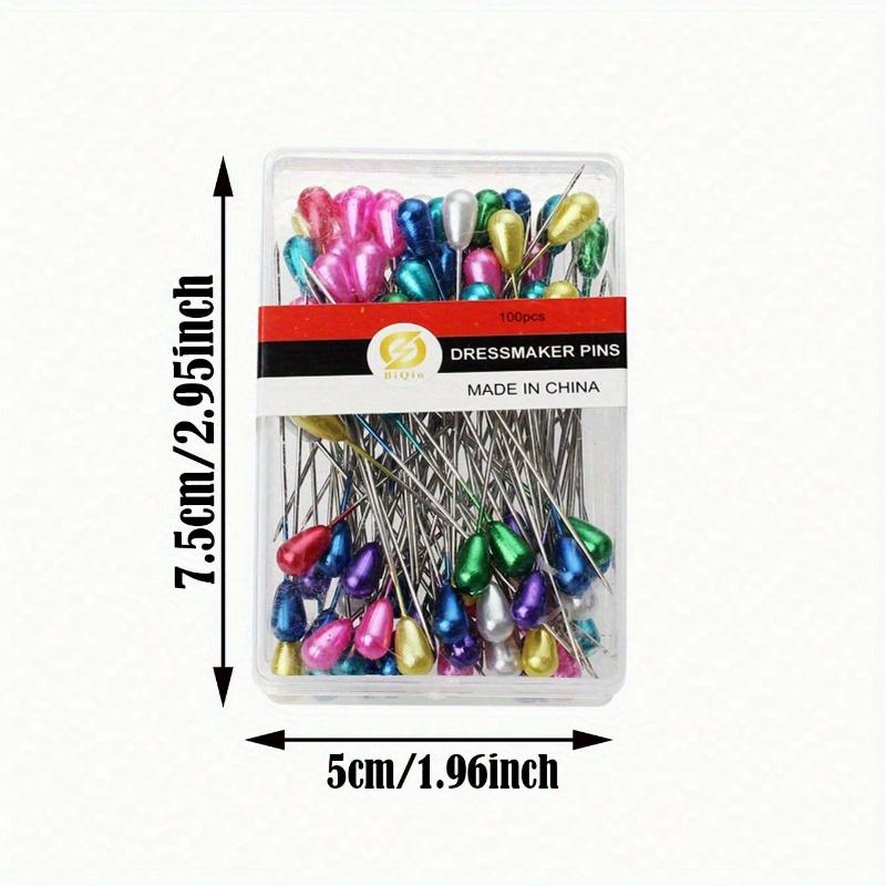 100pcs Handmade Colorful Positioning Pins for Sewing and Bedding - Easy To Use and Durable
