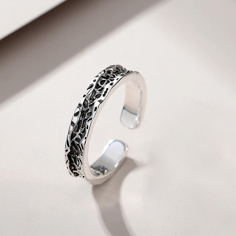 Couple Ring Abyss A Pair of High-end Pairs of Rings, Niche Design Old and Retro, Give Boyfriend Gifts