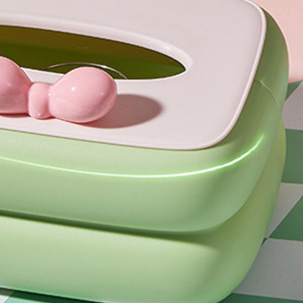 Candy Color  Tissue Box Cover Tissue Holder Dispenser Plastic Tissue Organizer for Night Stands Bedrooms Office
