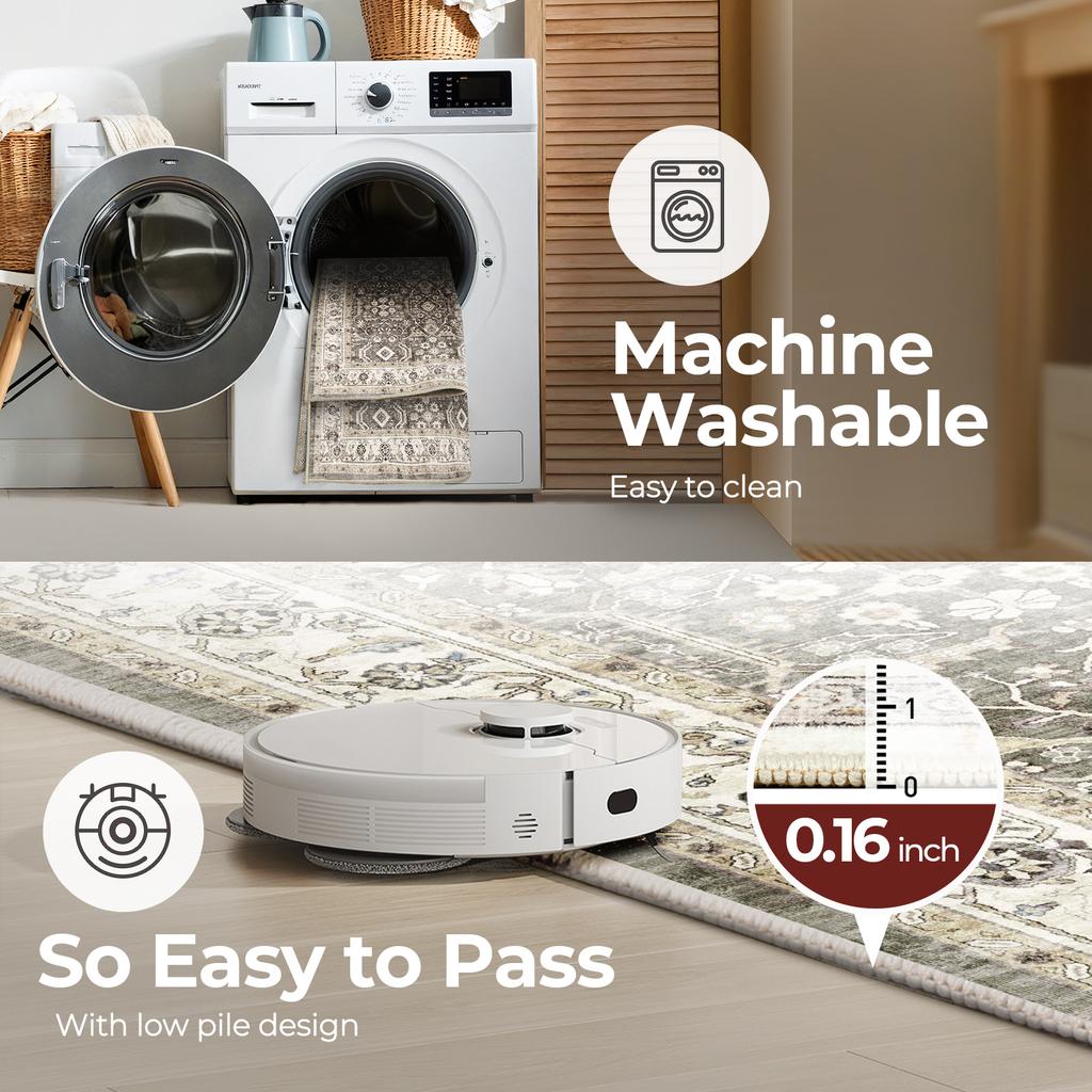 2x6ft Retro American Kitchen Soft Cotton Floor Mat Long Strip Carpet Wash Waterproof And Oil Proof Foot Mat Rug Home Decor