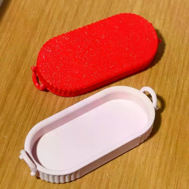 1 Pcs Dollhouse Simulation Miniature Elliptical Plate Model Doll House Kitchen Food Play Accessories Scene Decoration Toys