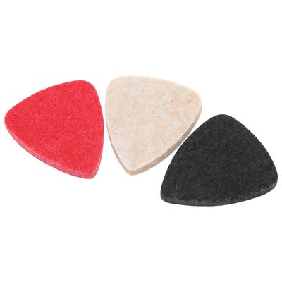 3Pcs Ukulele Picks Felt Universal Guitar Performance Parts Musical Instrument AccessoriesMixed