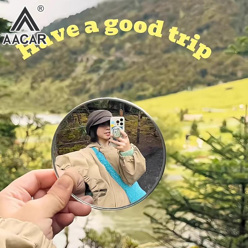 5cm Handheld Selfie-Spiegel Tragbar Rund Konvexer Spiegel für Fotografie Requisite Vlogging Reisebedarf Zubehör