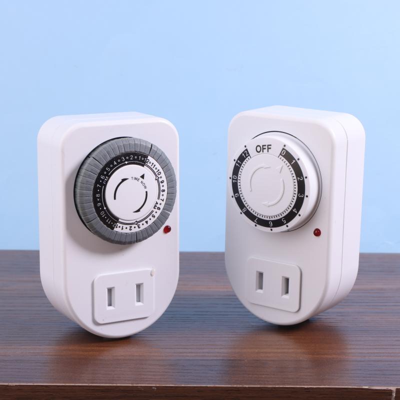 12/24 Hours Cyclic Timer Switch Kitchen Timer Outlet Loop Universal Timing Socket Mechanical Timer