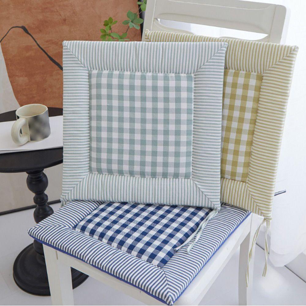 Checkered Chair Cushion Soft Seat Cushion Durable Chair Pad