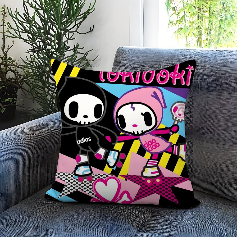 POPULAR T-TTokidokiSS Cushion Cover Comfortable Reversible Pillow Cover Ideal for Car Sofa Bedroom & Beyond