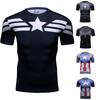 Cody Lundin Marvel Clothes 3D Printing Compression Sports Fitness Shirt Running Cosplay Short Sleeve Captian Amerial T-Shirt
