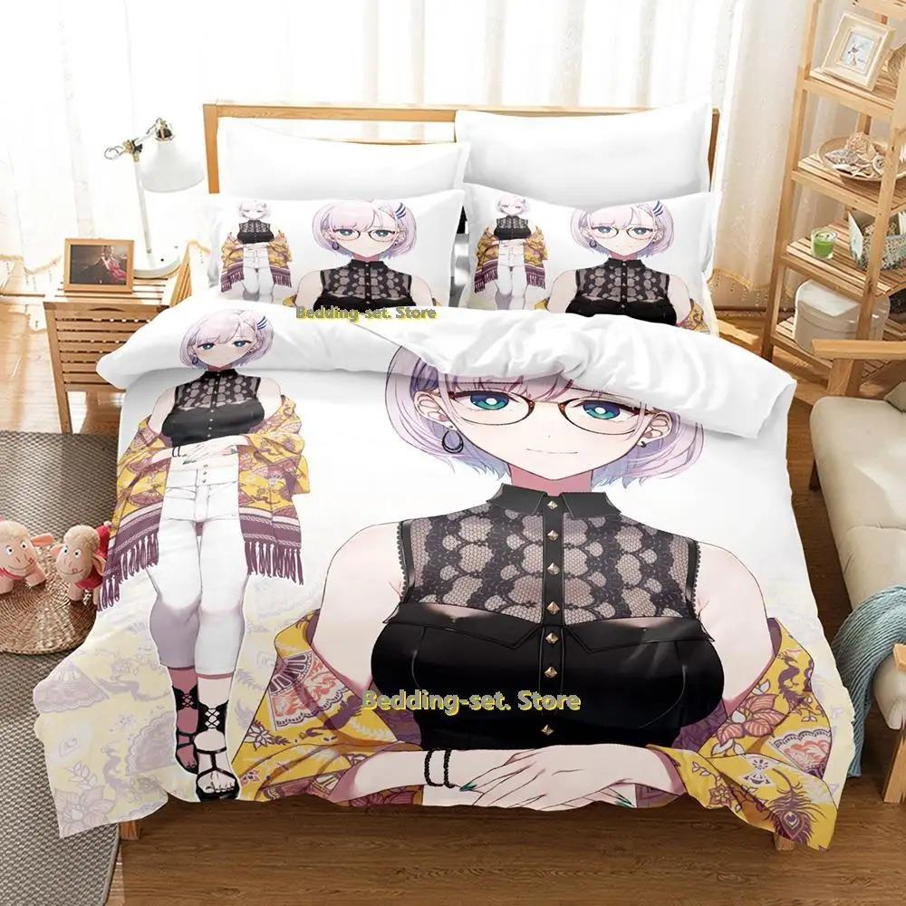 Comfortable Anime Print Bedding Set With Duvet Cover And Pillowcases Single Twin Full Queen King Sizes For Adults And Kids