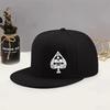 Ace of Spades Skull Graphic Unisex Baseball Cap Casual Polyester Woven Flat Brim Hat