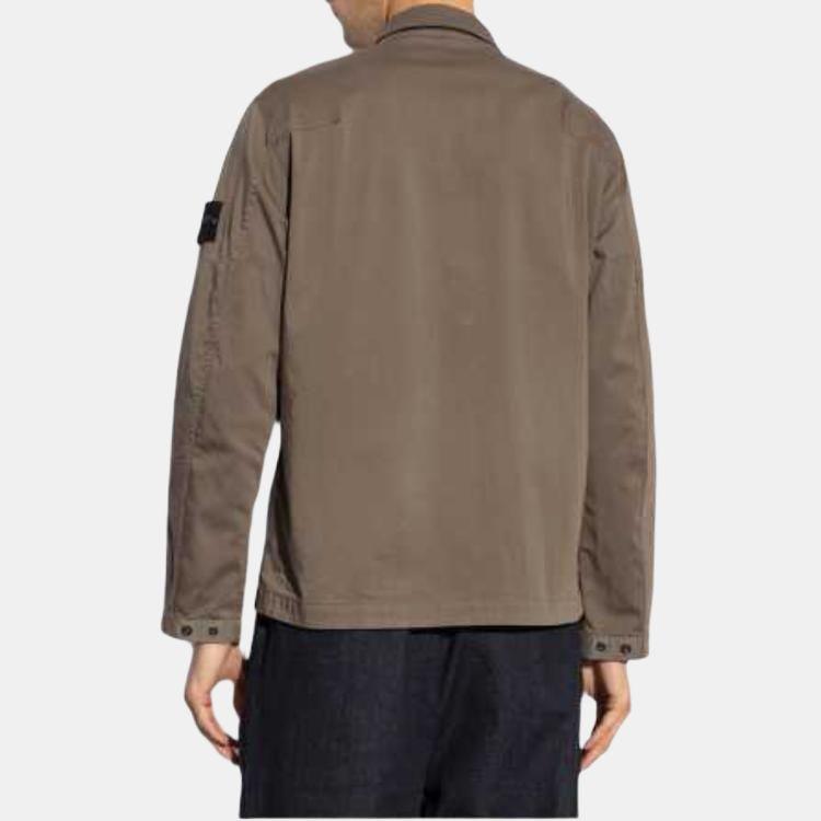 STONE ISLAND Overshirts Walnut Men Outerwear Brown 811512808-V0075
