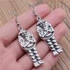 Classic Fashion Pharaoh Chief Ankh Cross Amulet Earrings Layered Valentine's Gift for Prom Nights