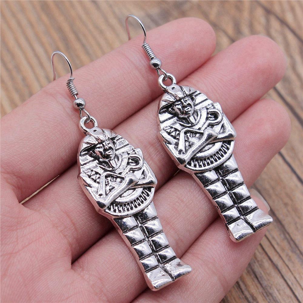 Classic Fashion Pharaoh Chief Ankh Cross Amulet Earrings Layered Valentine's Gift for Prom Nights