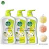 Dettol Refreshing & Moisturizing Shower Gel 3-Pack with Puffs