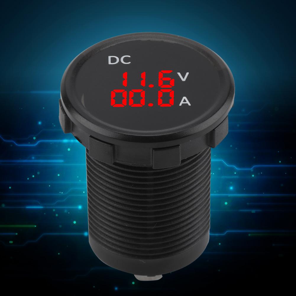 12 24V Digital Voltmeter Ammeter Voltage Current Meter Red LED Display for Car Motorcycle Boat