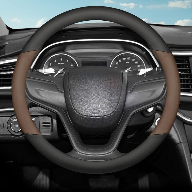 For Buick Yinglang Steering Wheel Cover Leather Non-slip Wear-resistant and Odor-free Car Handle Cover All Seasons Pass