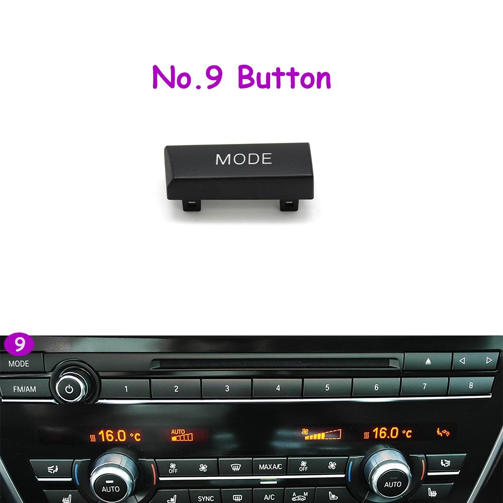 1 Stück F10 F11 F06 F12 F13 F07 F01 F02 F04 Auto Mittelkonsole CD Digital MODE FM/AM Knopf Abdeckung Zierleiste Für BMW 5er 6er 7er 5GT Serie