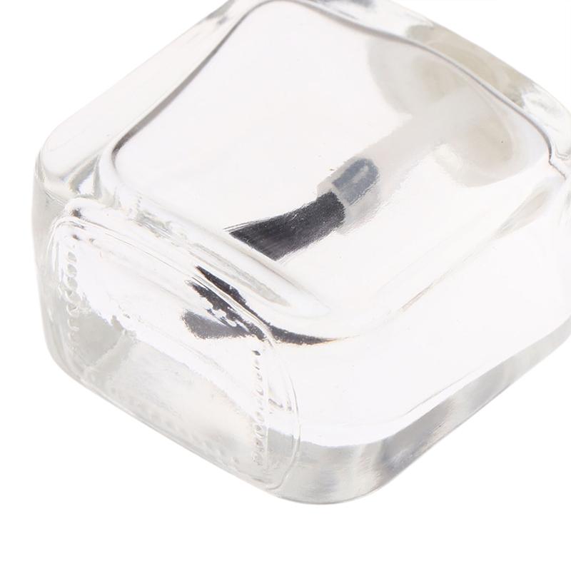 1Pcs 10Ml Empty Nail Polish Bottles Clear Glass Nail Gel Bottles With Brush Cap Nail Oil Nail Art Tool