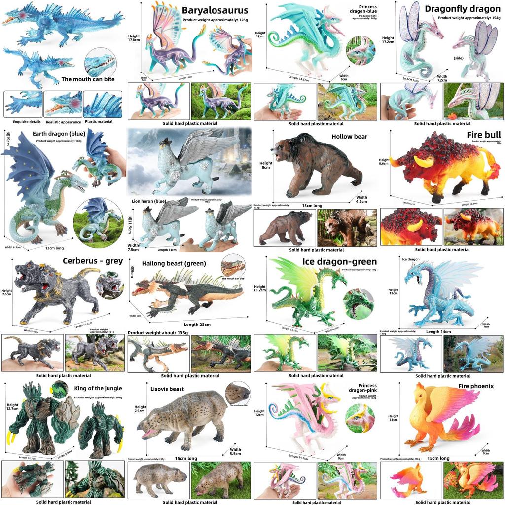 Dinosaur Model Toy For Kids With Realistic Features Plastic Playset For Education And Collecting