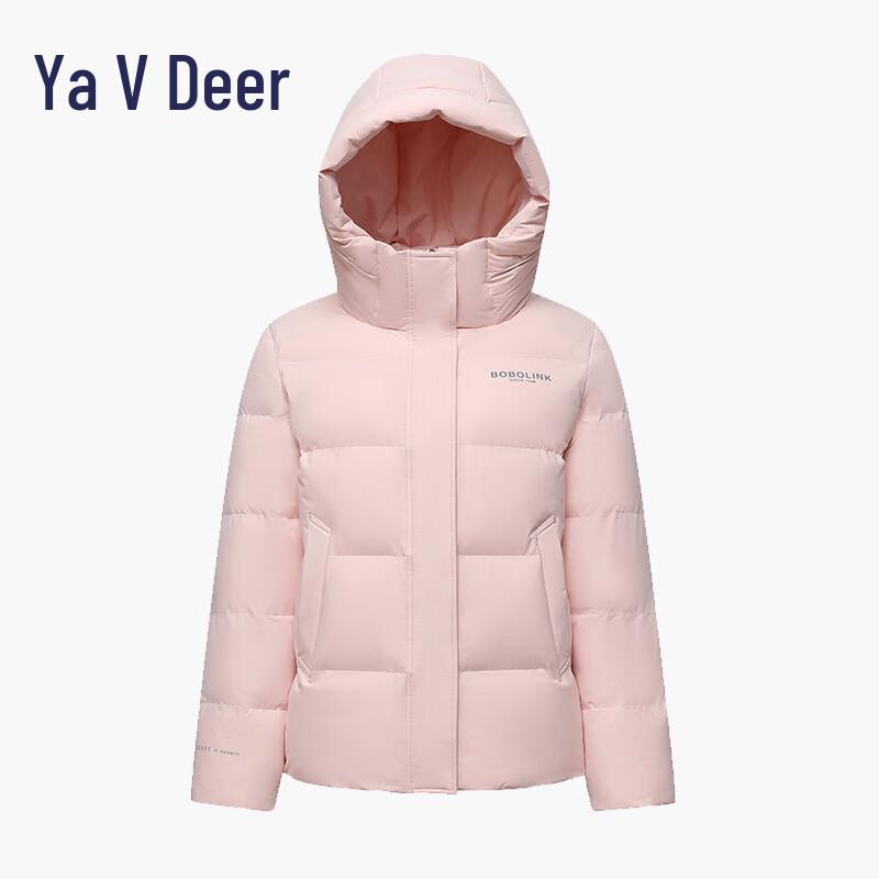 Yalu EW Women's Winter Hooded Short Puffer Down Jacket