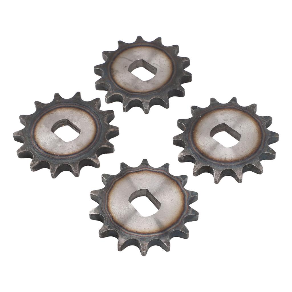 4Pcs 428 14T Chain Sprocket 12x17mm H Hole Steel Electric Scooter Sprocket for MY1020 High Speed Motor