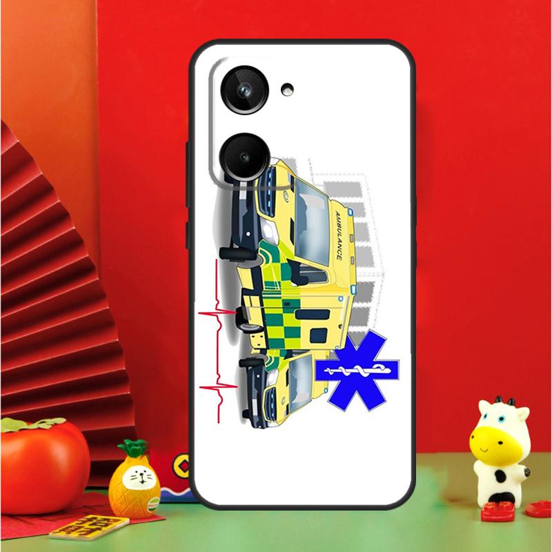 

EMT EMS Ambulance For Realme GT Neo 6 C21Y C25s C30 C31 C33 C35 C51 C53 C55 C67 GT5 9 10 11 12 Pro Plus Case Realme C53