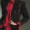 Mandala Brooch Chain Pin Temperament Fashion High End Accessories for Women Blazer Interview Outfit