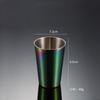 304 Stainless Steel Pint Cup Cold Drink Cup Titanium-plated Gold PVD Beer Mug Ins Industrial Wind Lid