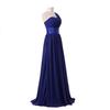 Bridal Wedding Bridesmaid Long Shoulder Banquet Bridesmaid Chiffon Group Dress