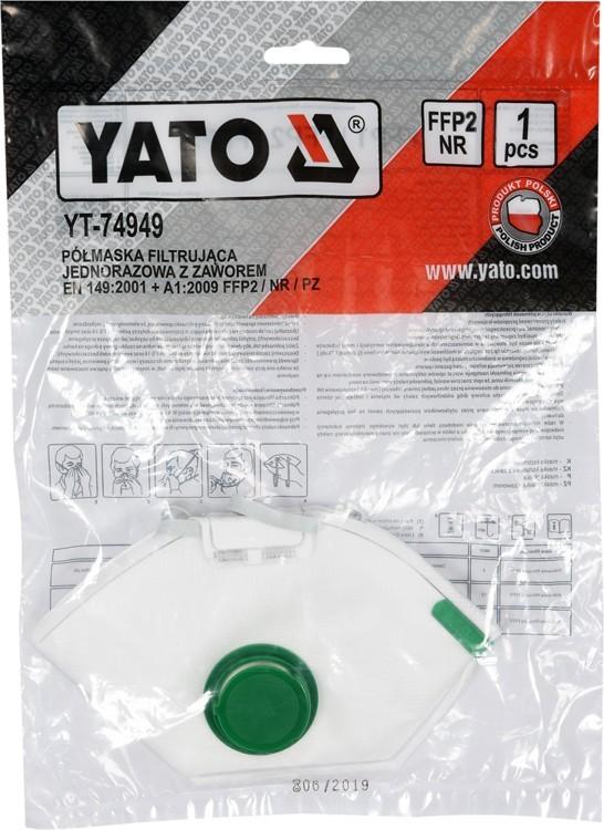 FILTERING HALF MASK FFP2/PZ YT-74949 YATO