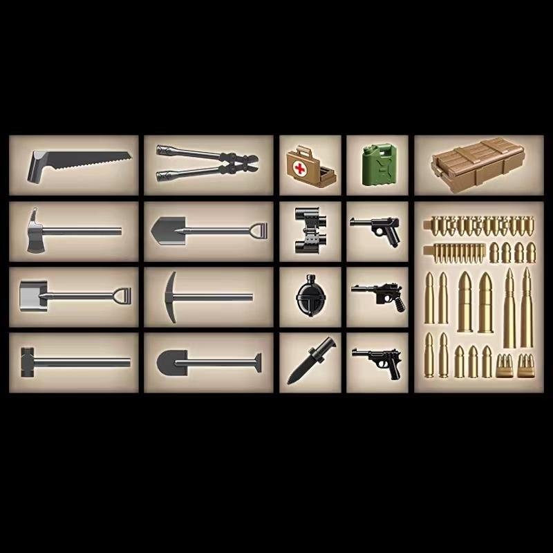 606 Pcs RSO/01 & 37mm Antitank Gun PaK35/36 WW2 Military SeriesTank Building Blocks  Bricks Model Set Toys for Kids Gifts