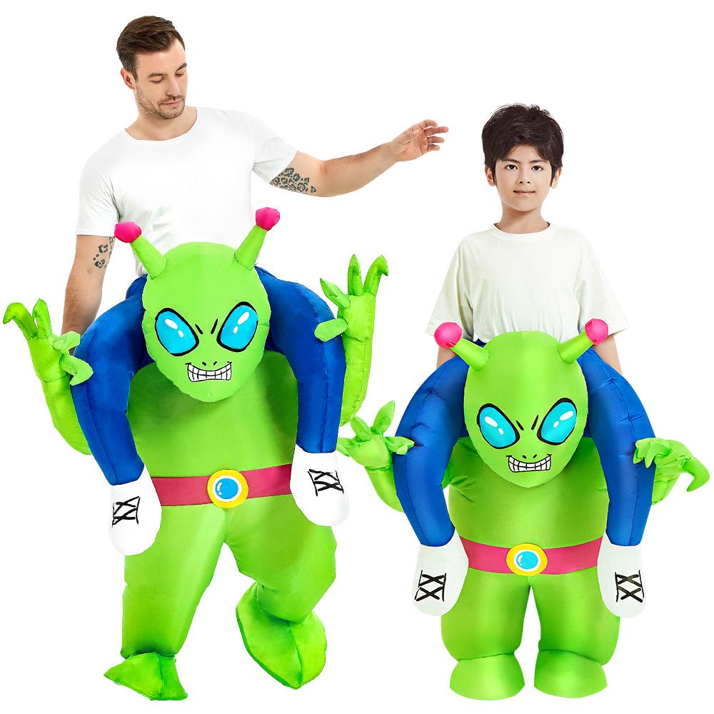 Funny ET Alien Inflatable Costume Dress Suit Boy Girl Adult Purim Carnival Halloween Anime Party Cosplay Costumes Birthday Gift