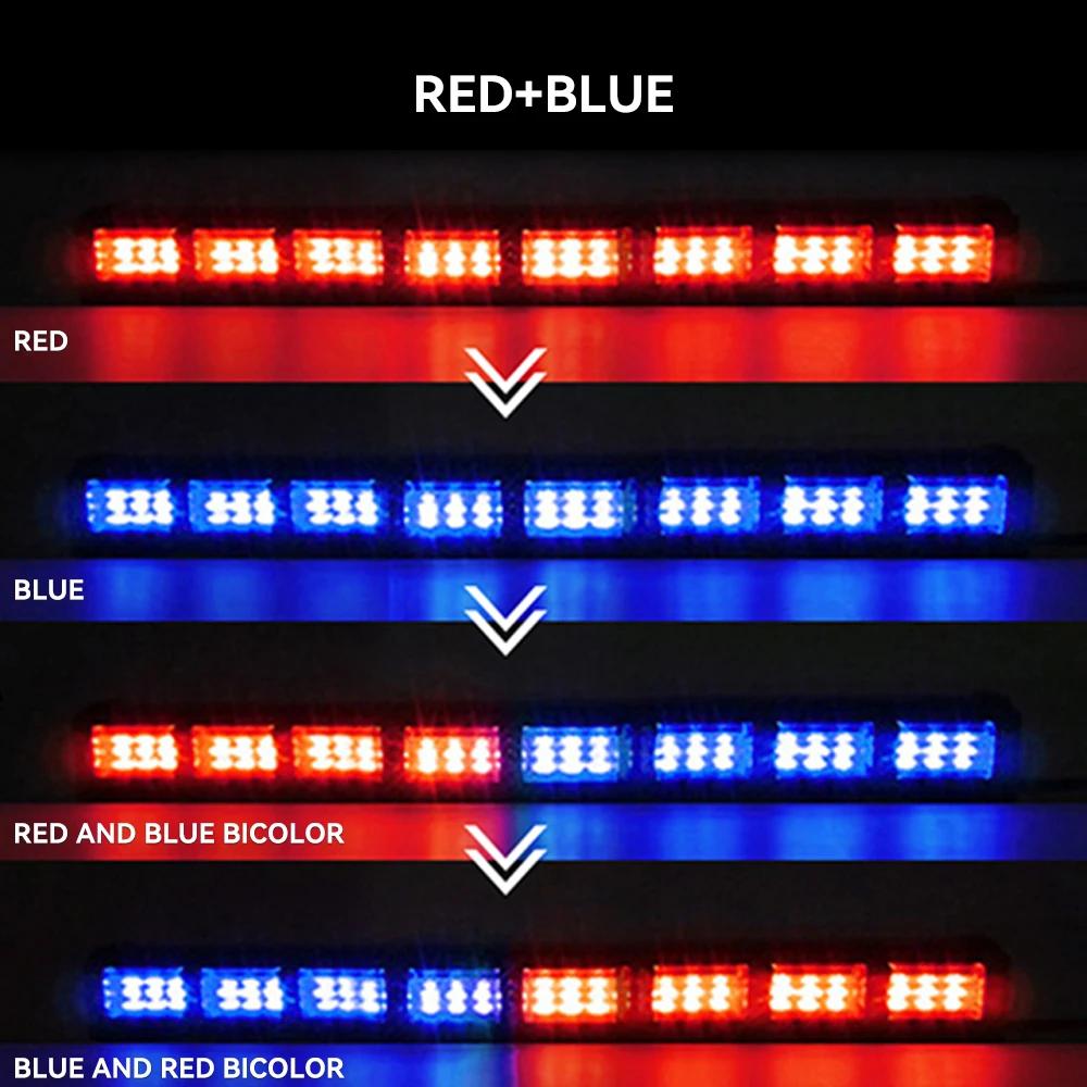 Amber White Red Blue Tow Truck Vehicle Police Led Strobe Warning Light Bar Beacon Flashing Lamp