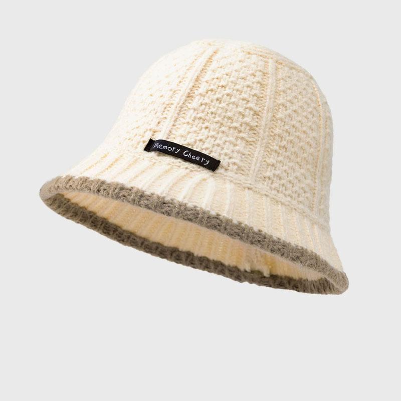 Autumn and Winter Fashion Thickened for Keep Warmth Knitted Mao Line Hat Women Big Head Circumference Ear Protection Fisherman Hat