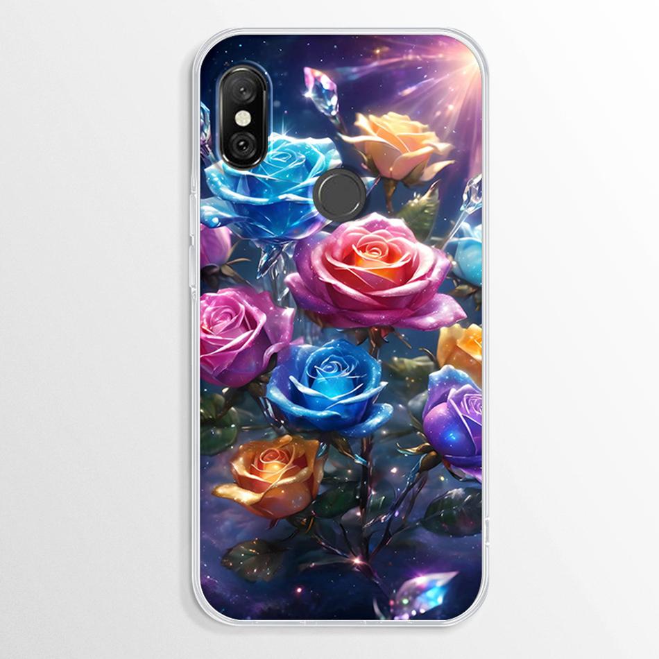 Funda para Xiaomi Redmi Note 6 Pro Mármol Transparente Suave TPU Cubierta Trasera Para Xiaomi Redmi Note 6 Note6 Pro Funda de Silicona Parachoques Fundas