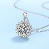 0.5-5ct D Color Moissanite Woman Pendant Sier Necklace For Women Chains Party Bridal Fine Jewelry 925sterling Silver Necklace