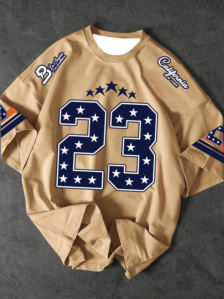 Men's Sports Jersey California NO.23 Print Short Sleeve T-Shirt Summer Graphic Tee Jerseys Plus Size Women's Sport T-Shirt Tops