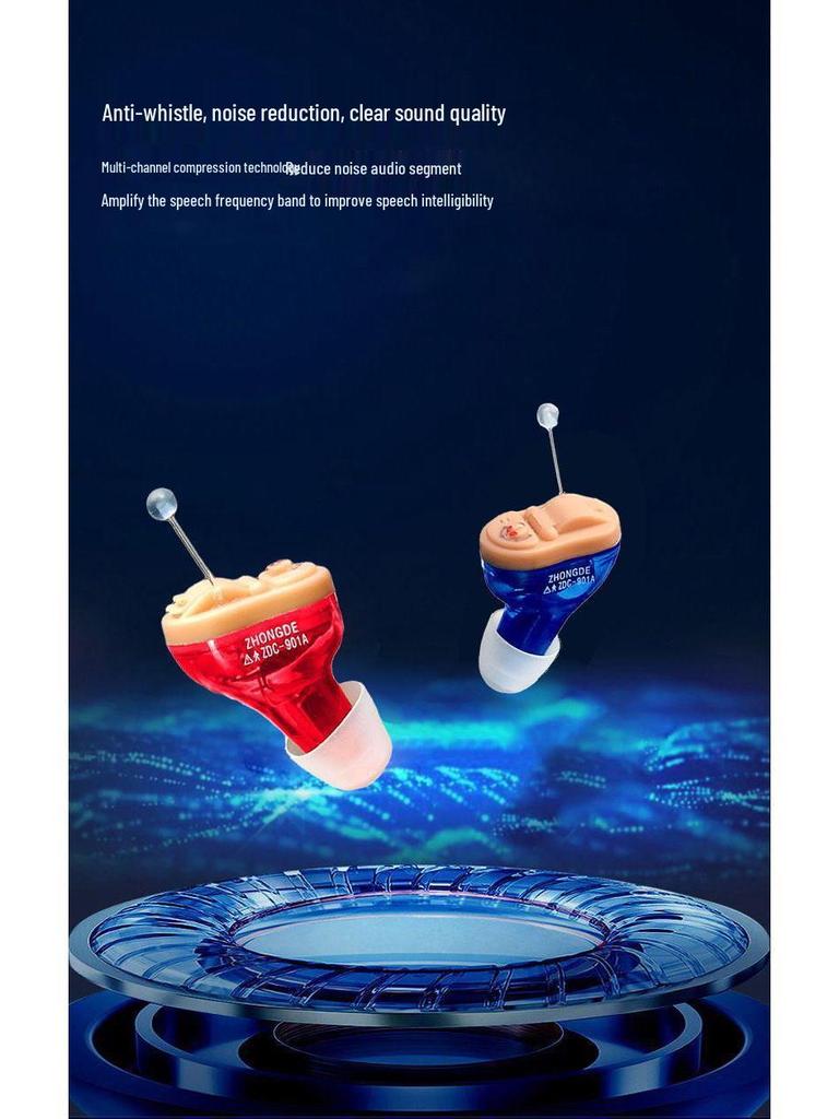 Portable Invisible Hearing Aid: Battery-Powered Sound Amplifier for Young and Elderly Users