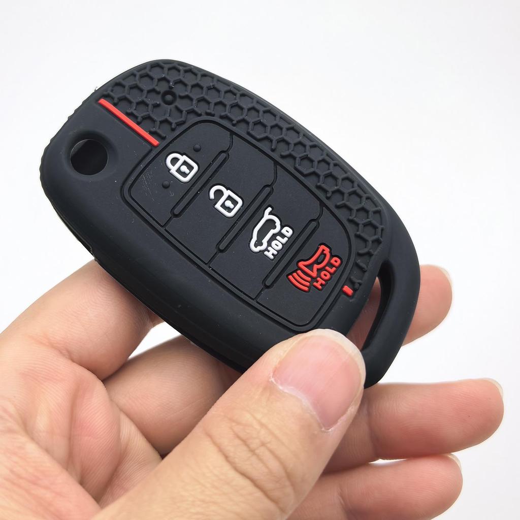 Silicone Protective Case for Hyundai Tucson/Santa Fe IX45 3+1 Button Folding Remote Key