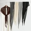 Solid Color Mesh Shawl 190×60cm Air-Conditioning Shawl  Spring Summer for Women