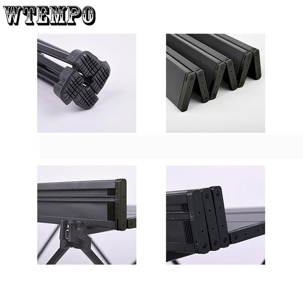 WTEMPO Masă pliabilă portabilă de camping în aer liber, din aliaj de aluminiu, masă de grătar de camping mini taraba temporară