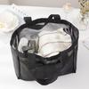 Large Capacity Makeup Storage Bag for Women Multifunctional Mesh Shoulder Travel Bag Transparent Beach Bag Hollow Design