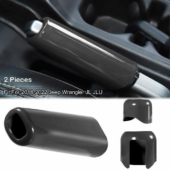 Gear Shift Knob Trim Handbrake Drive Mode Cover for Jeep Wrangler JL 18+ Black