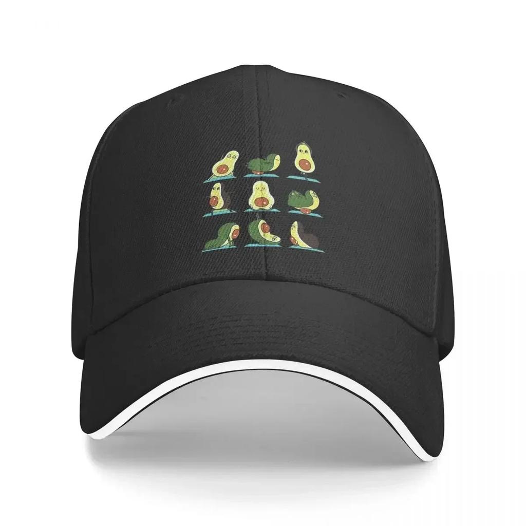 Avocado Yoga Cap Fashion Casual Baseball Caps Adjustable Hat Hip Hop Summer Unisex Baseball Hats Customizable Polychromatic