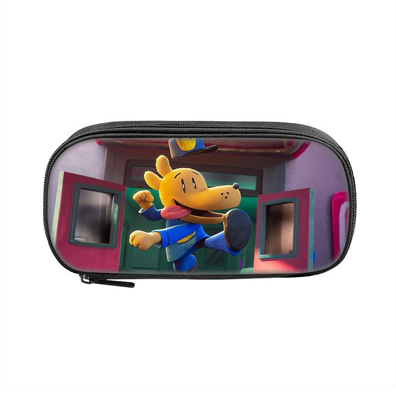Dogman Detective Pencil Case Large Capacity Nylon Storage For Students