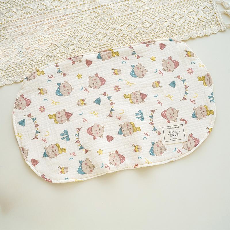 Anti Vomiting Milk Pillo Comfortable Cloud Pillow for Newborns Low Flat Pillow for Infants Eight Layer Gauze Pillow for Children