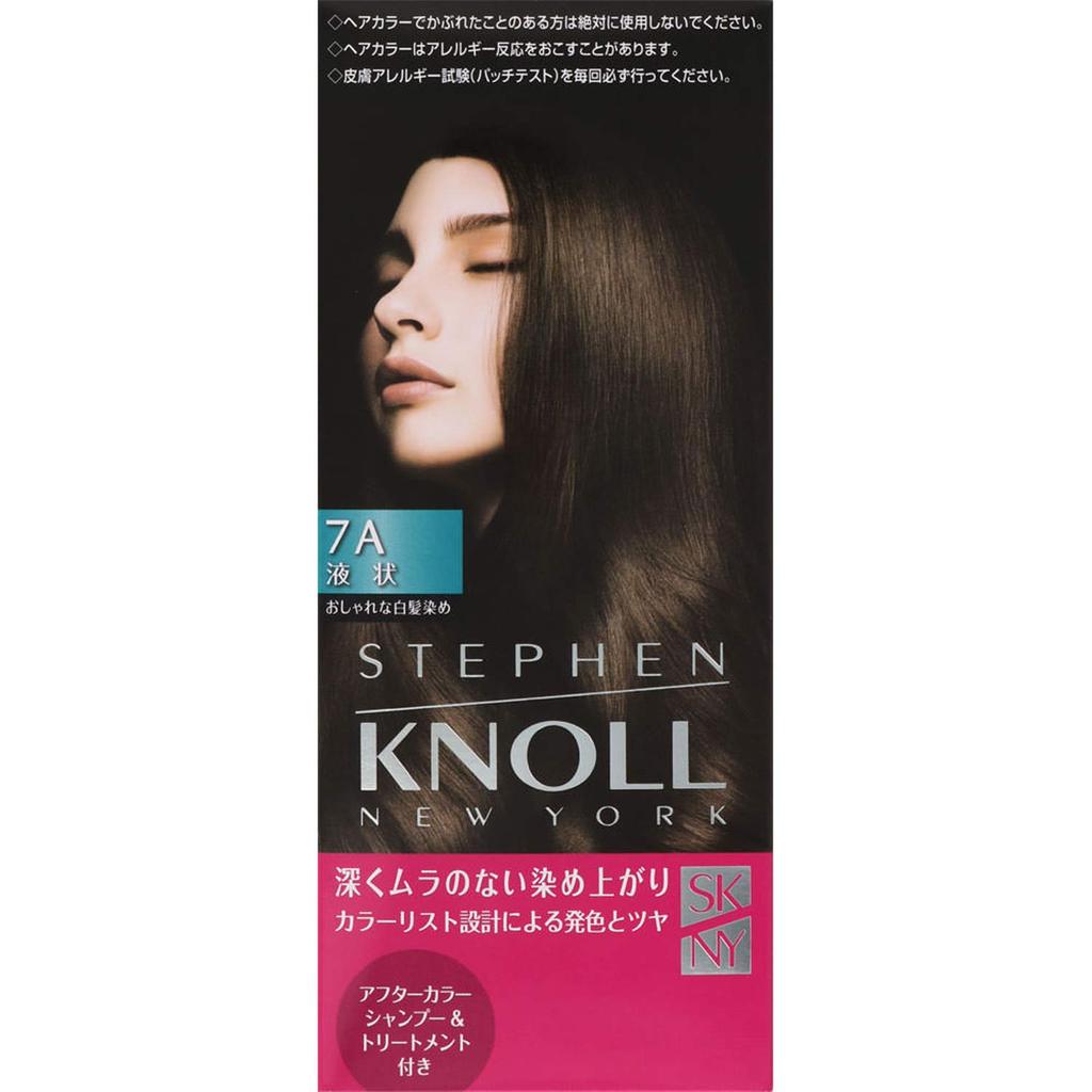 STEPHEN KNOLL Color Couture Liquid Hair Color for Gray Light Ice Single Use (Quasi-drug) Hair, 7A, Brown,
