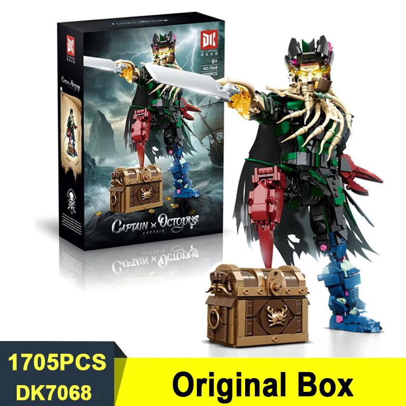 DK7068 Deep Sea Captain 1705pcs Famous Movie Series Models DIY Small-Piece Building Blocks Brick MOC Technical Assembly Toys