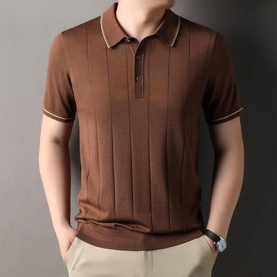 IMAGINEX Men's Business Casual Knit Short Sleeve T-Shirt IM26C025